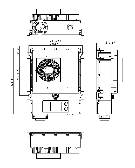 Chargeur de bâti de mur de haute protection de 10KW IP 67 pour le chariot élévateur 200V45A